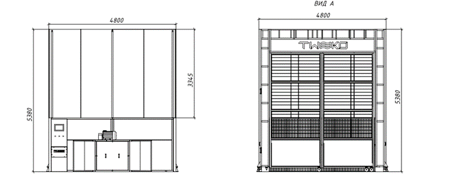 mobile spray booth structure