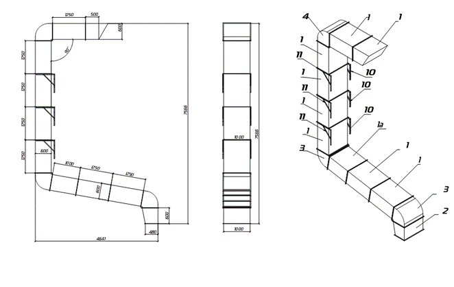 Linka vzduchových potrubí nátěrové a sušicí komory
