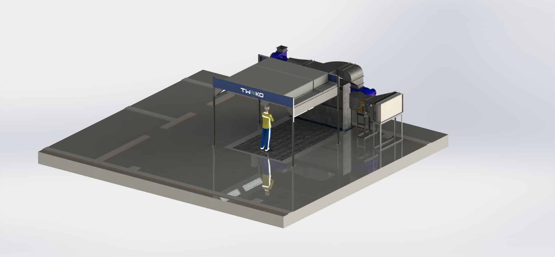 Water Wash Spray Booth for Furniture Production — LLC “Krok Wood”