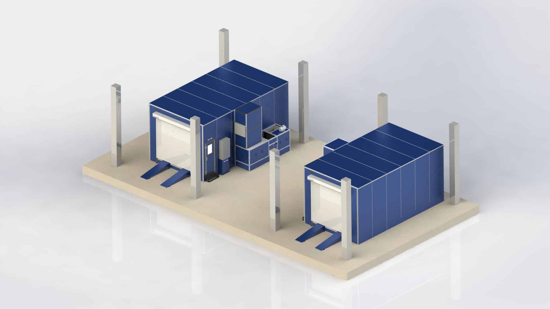 Painting and Drying Complex for an Instrumentation Manufacturing Enterprise
