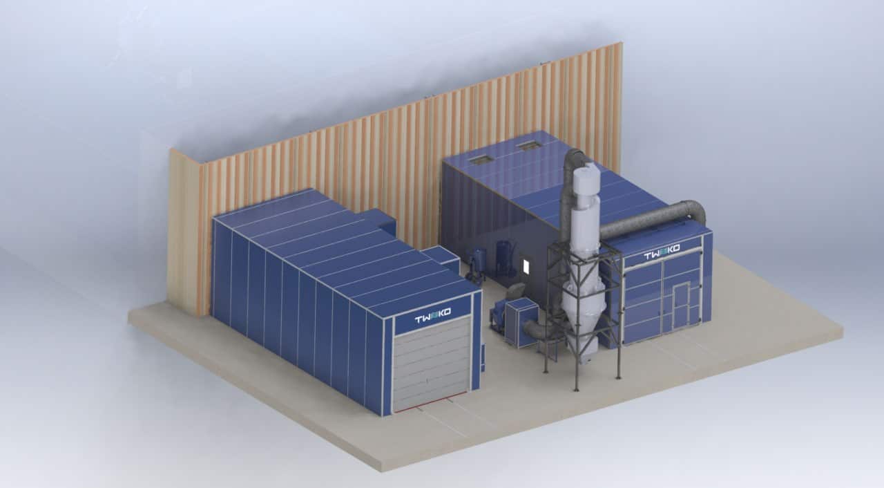 Abrasive Blasting and Painting Complex for Large-Sized Products in Heavy Engineering