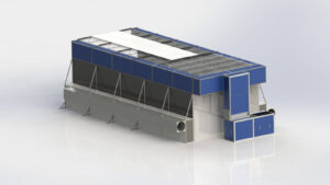 Lakovací kabina s posuvnou střechou pro „Závod Avtoshtamp“