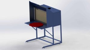 Extraction Booth for Button Manufacturing by Mabo LLC