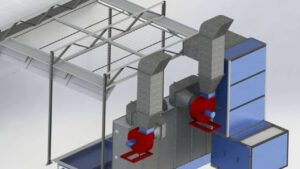 Water Wash Spray Booth for Structural Steel Fabrication — PrJSC “Ob’iednannia Prohres”