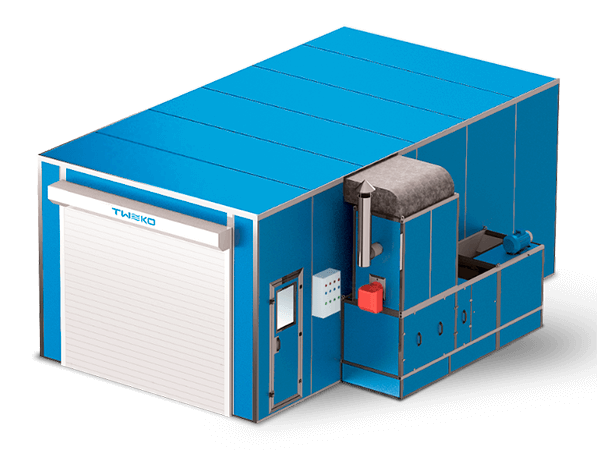 Lakovací a sušicí kabina AKFS Standard pro autoservisy