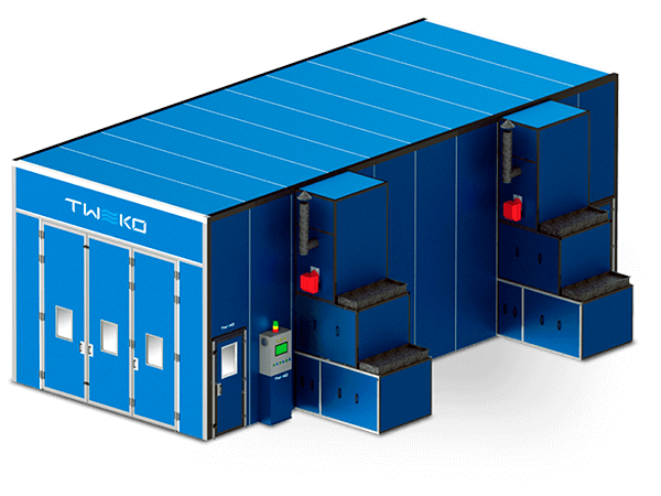 Industrial spray paint booth: IKFS series