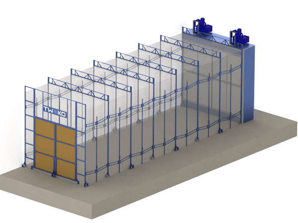 Mobile painting and drying chamber: MKFS series