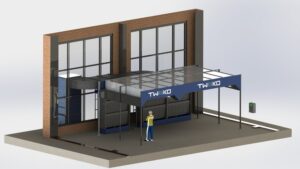 Paint Booth with Water Curtain for Defense Equipment – “Specoboronmash”