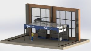 Paint Booth with Water Curtain for Defense Equipment – “Specoboronmash”