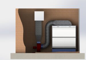 Paint Booth with Water Curtain for Military Unit A4176