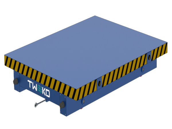 Rail Inter-Workshop Transport Trolley with Cable Traction RTK
