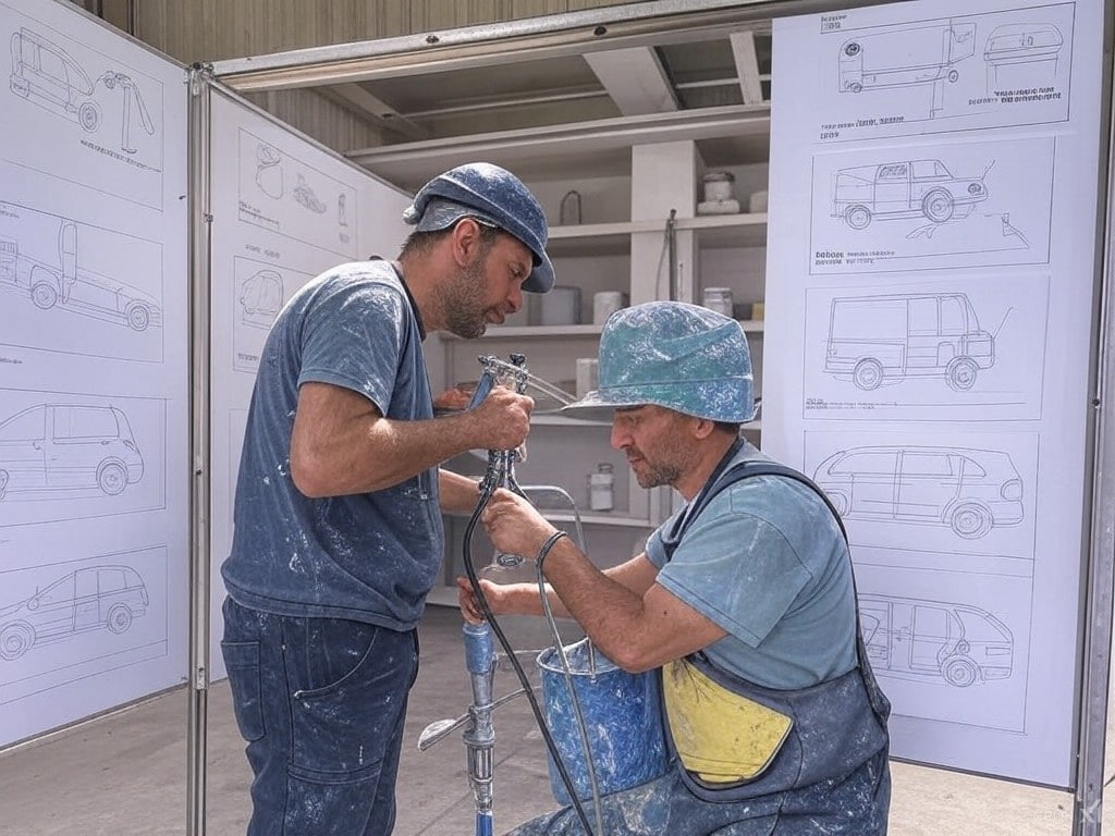 Použití stříkací pistole pro malování