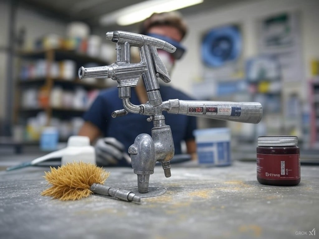 Použití stříkací pistole pro malování