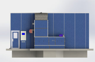 Nástřiková sušicí kabina pro Future Development Agency