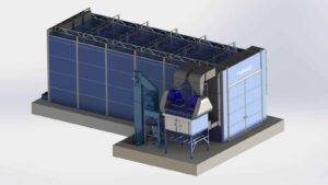 Integrovaný komplex tryskání a lakování pro výrobce speciální techniky LLC „S-K-S“