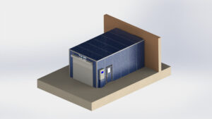 Lakovací a sušicí kabina pro společnost „Továrna na filtrační rukávy“ s.r.o.