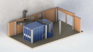 Industrial Paint Booth for Special-Purpose Equipment — for Defense Enterprise