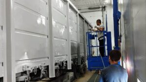 Komplex čištění a nátěru pro nákladní vagóny — Akciová společnost „Dniprovagonmash“