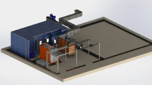 Modernizace lakovací části pro výrobce koupelnových žebříků a designových radiátorů – MARIO