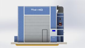 Realizace průchozí průmyslové lakovny s tryskací komorou