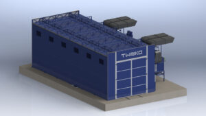 Realizace průchozí průmyslové lakovny s tryskací komorou