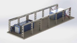 Abrasive Blasting and Painting Complex for Heavy Steel Structures (Autostrada)