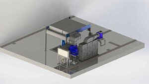 Water Wash Spray Booth for Furniture Production — LLC “Krok Wood”