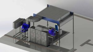 Water Wash Spray Booth for Furniture Production — LLC “Krok Wood”