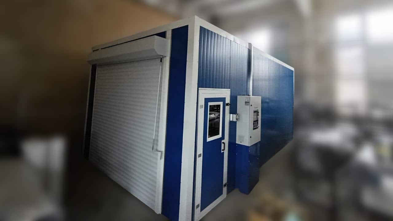 Industrial Paint Booth and Drying Chamber for a Polymer Products Manufacturer