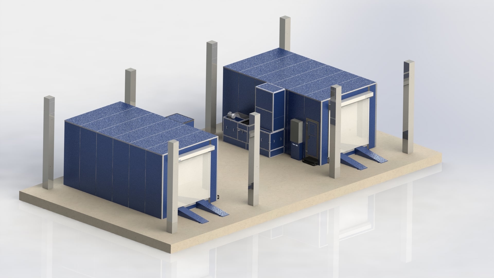 Painting and Drying Complex for an Instrumentation Manufacturing Enterprise