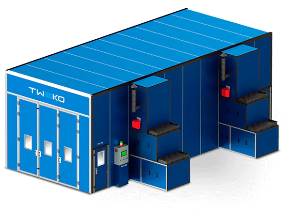 Industrial spray paint booth: IKFS series