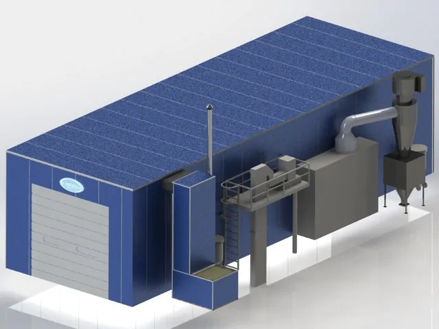 Shot blasting chamber