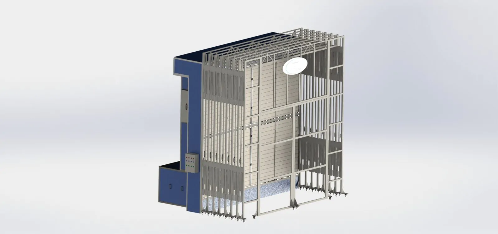 Mobile spray booth – operation and device