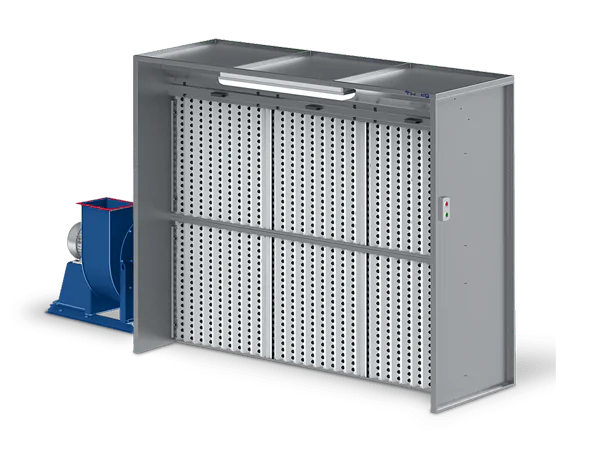 Open face spray paint booth: ASS Cabine series (ASS-C2-3)